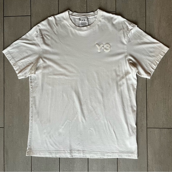 Y-3 Other - Y-3 Yohji Yamamoto Logo White T Shirt Mens Size L Crewneck Short Sleeve Designer